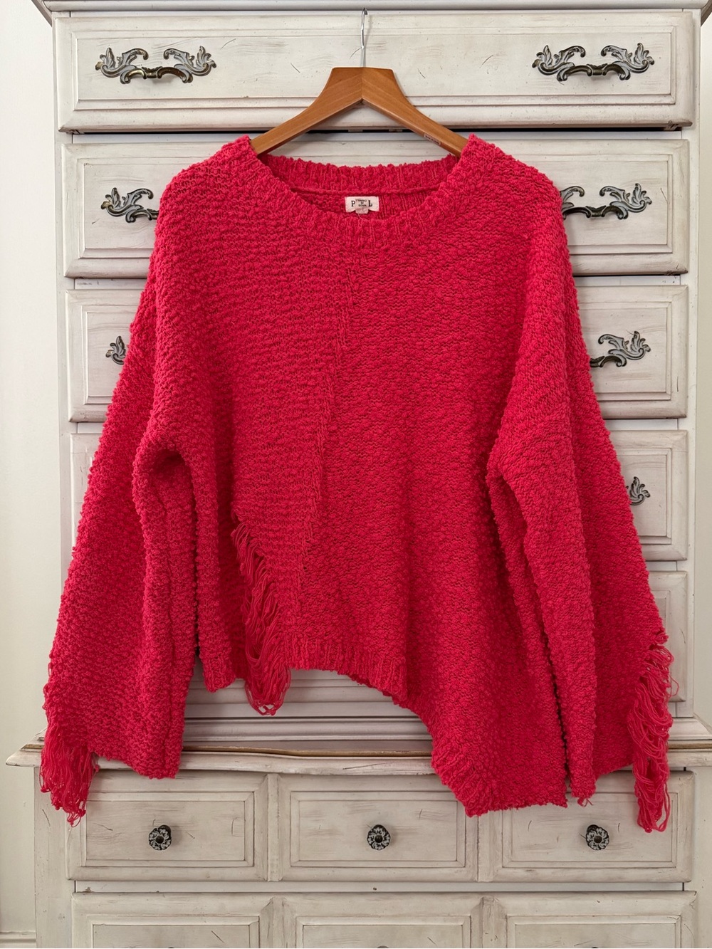 Vici Lipstick Red Popcorn Sweater